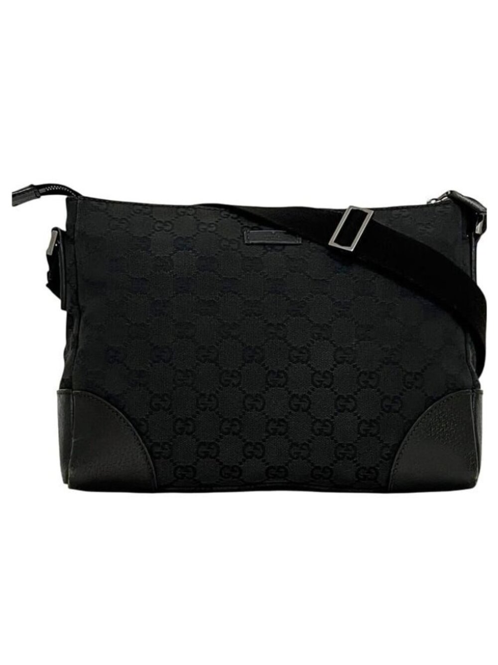 Gucci Shoulder Bag GG Canvas Black